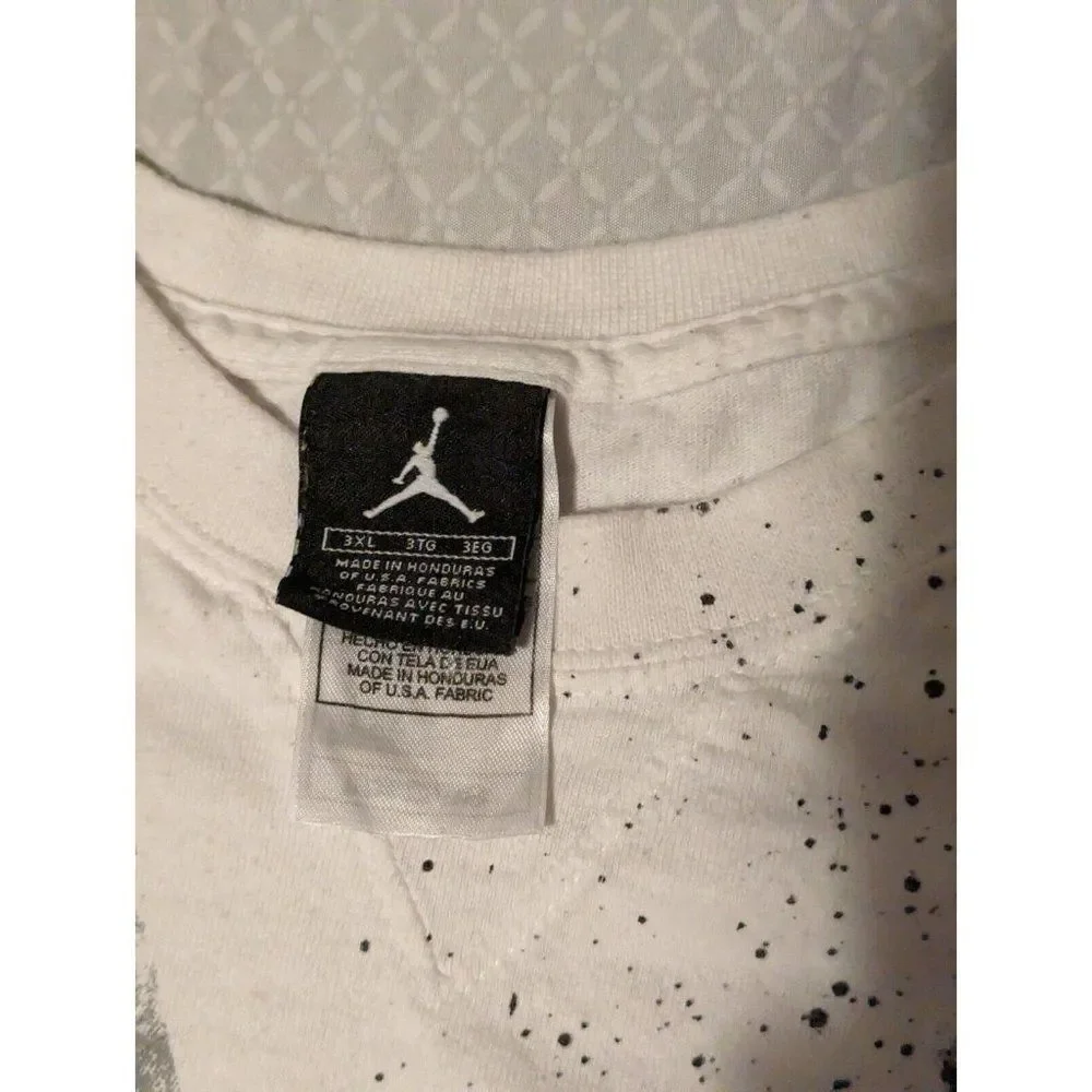 *Vintage Air Jordan Shirt Mens Michael Jump Man Short Sleeve White 3XL Crew Neck